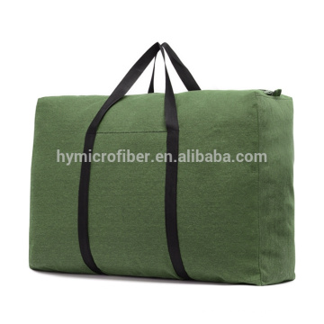 Strong load bearing large thick canvas zipper tote bag